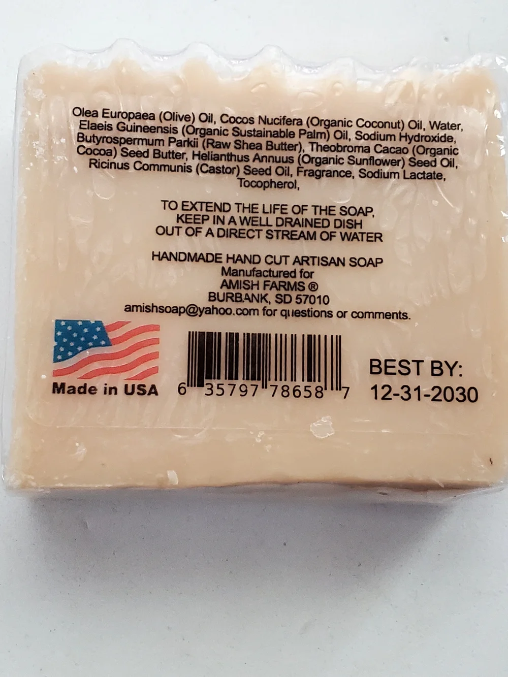 Luxury Moisturizing Glycerin Variety 6 Soap Set & 1 Amish   Milk & Honey Bar